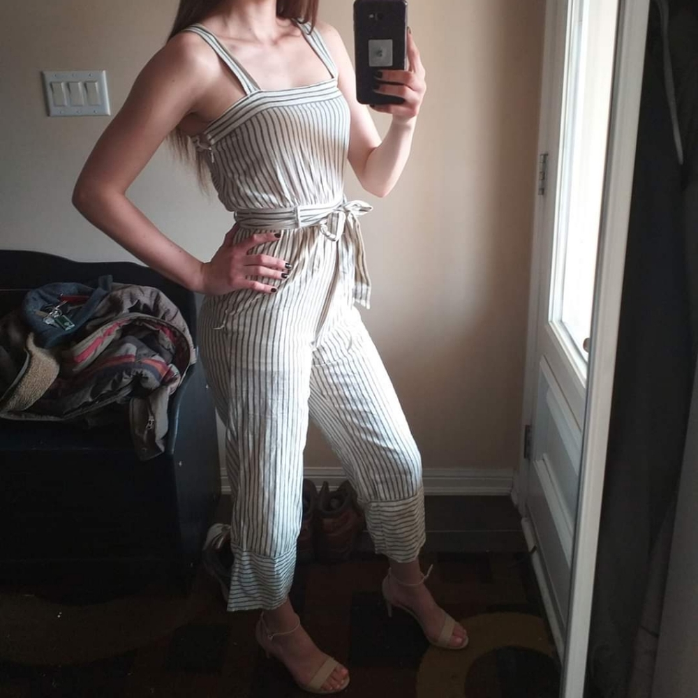 Vintage striped romper